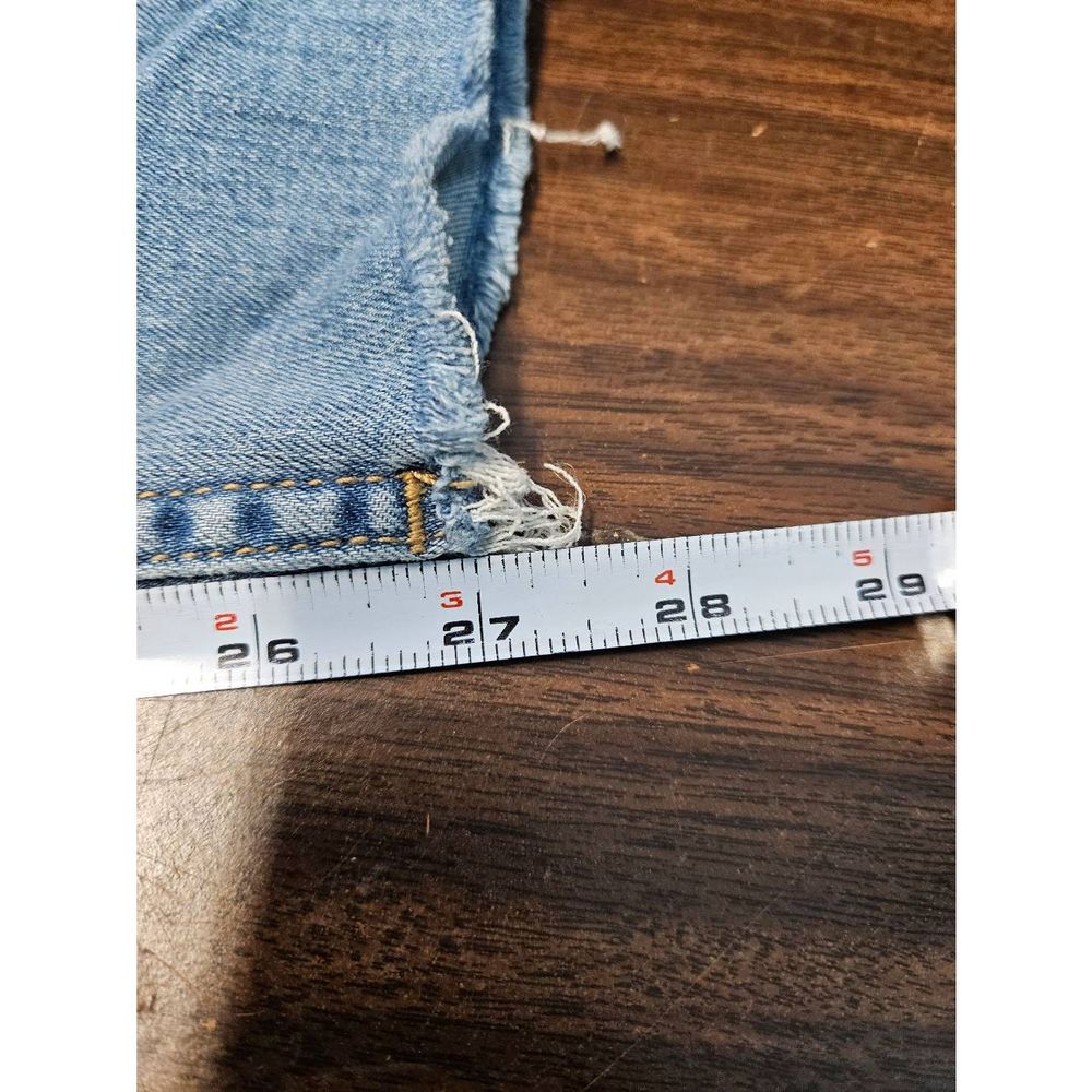 Free People Distressed Button fly Skinny Jeans Size 27 - Picture 8 of 8